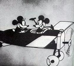 Micky and Minnie Mouse in 'Plane Crazy'